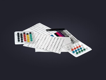 Ad: BUTTON CAPS AND STICKERS