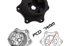 Ad: QR / Adapter / Hub – PCD 70mm, 74mm or 50,8mm [Thrustmaster]