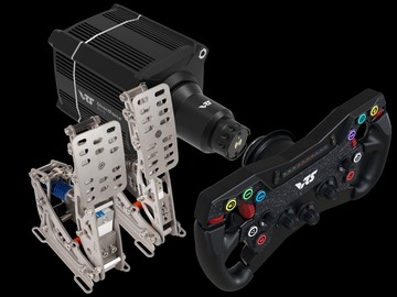 Ad: DFP15 Wheel Base, R295 Steering Wheel & 2 Pedals